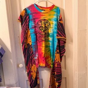 Colorful Skull Graphic Kids Shirt